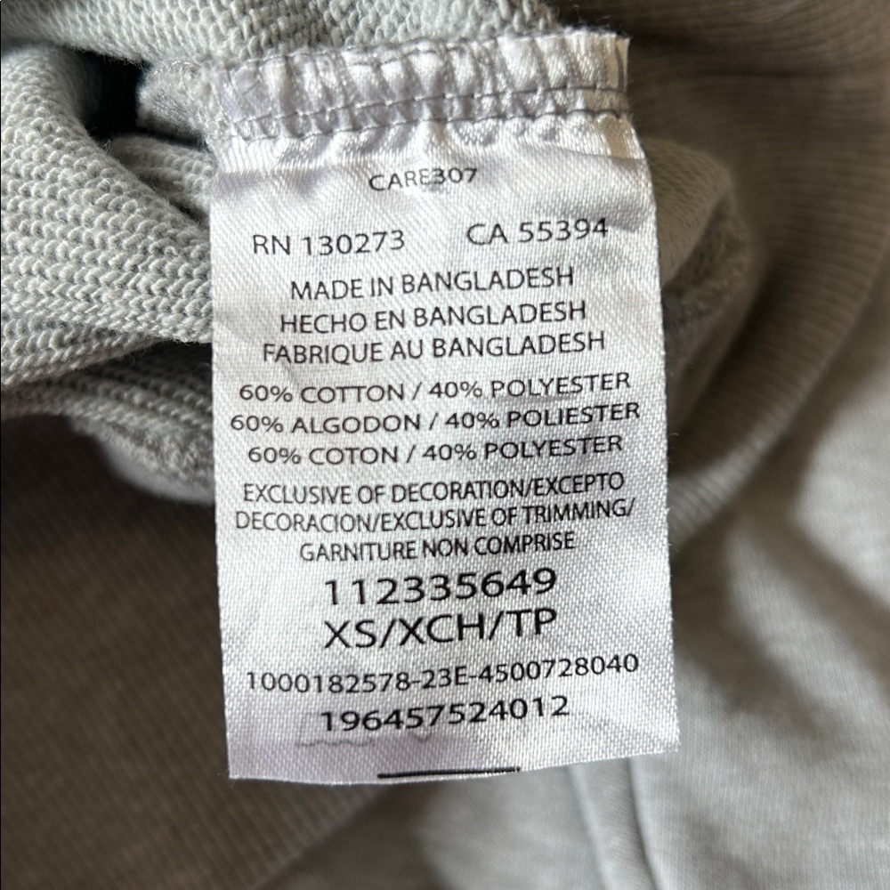 Wrangler XS Retro Logo Heather Gray Crewneck with Bright Pink Writing - Picture 5 of 5